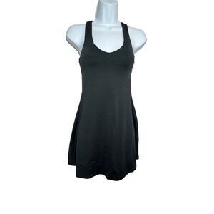 Girlfriend Collective Lola v-neck dress black size smal